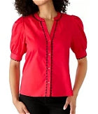 Red & Black Elaine Top
