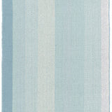 Shore Stripe Handwoven Cotton Rug Sky Blue