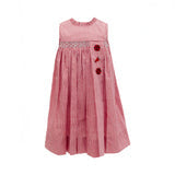 Red Gingham Bulldog Dress