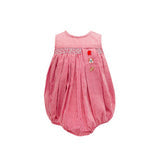 Red Gingham Bulldog Smock