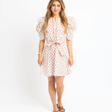Floral Print Belted Shirt Dress
