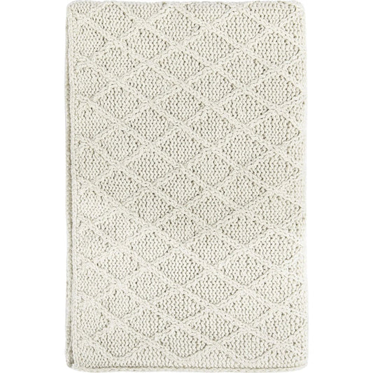 Catalina Throw Blanket Ivory 50x70