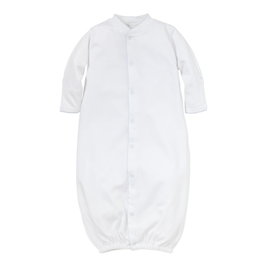 White w/ Blue Trim Converter Gown