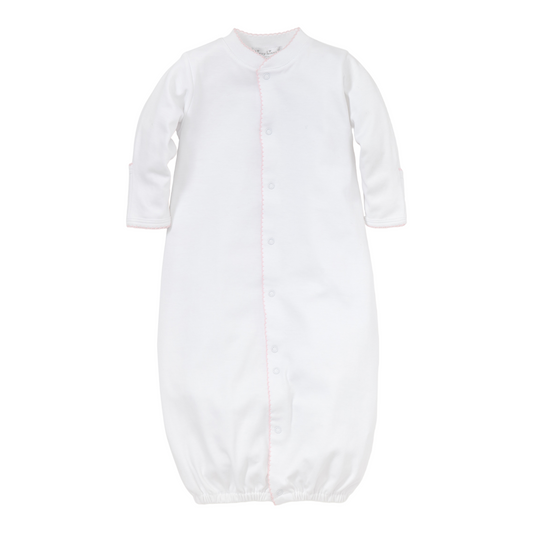 White w/ Pink Trim Converter Gown