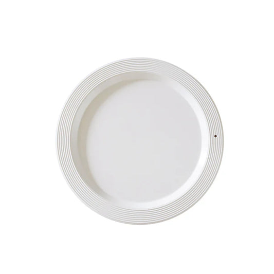 Melamine Round Platter Pinstripes